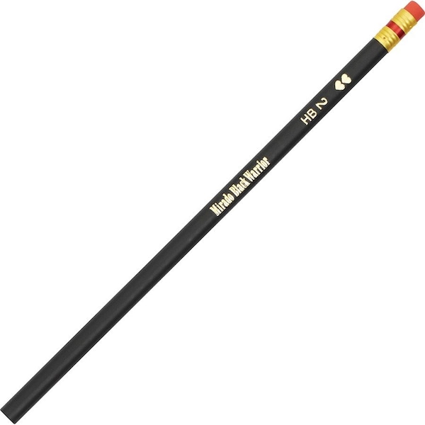 Paper Mate Black Warrior Pencil, With Eraser, No 2 Soft Lead, Black PK PAP2254 - main
